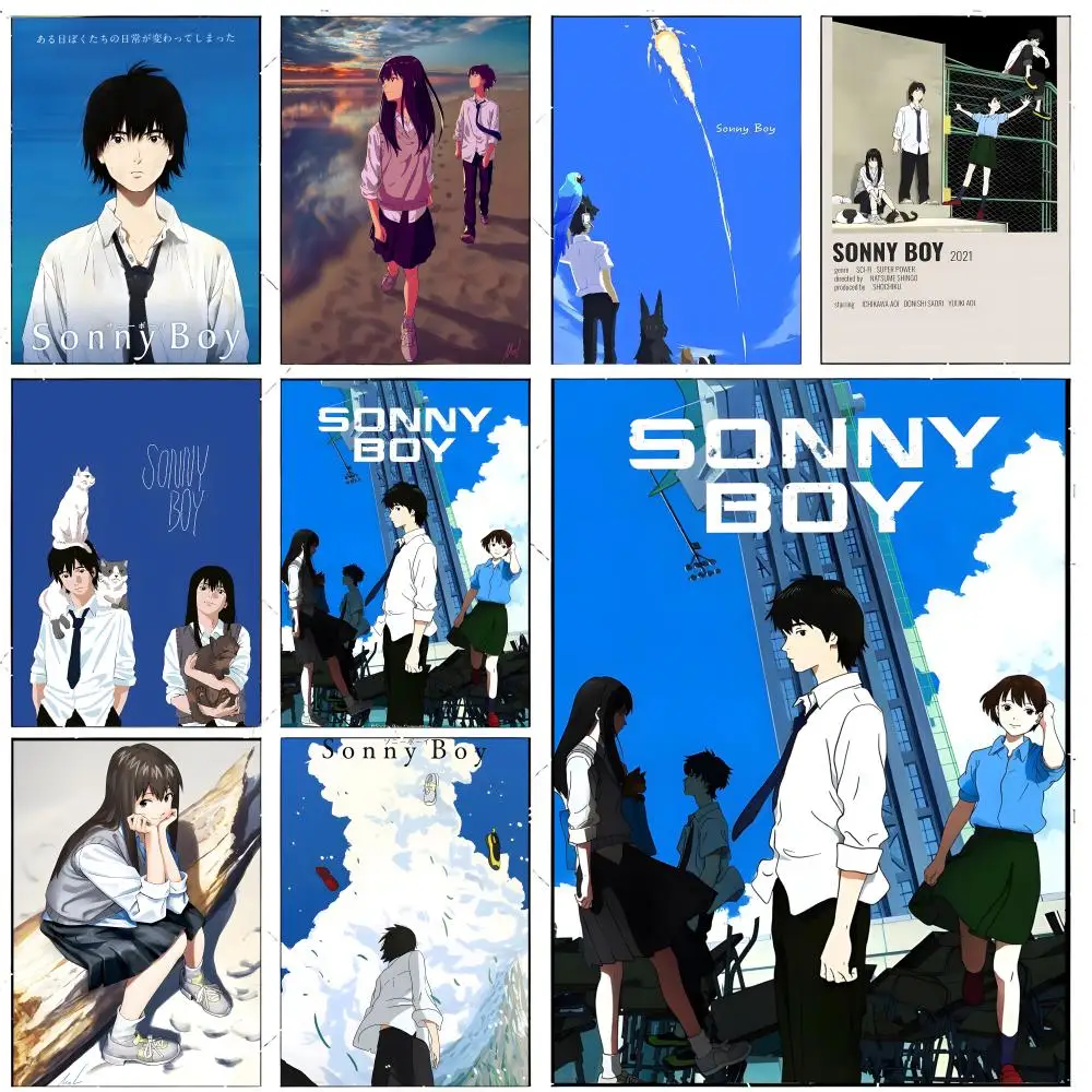 surreal anime decor S-Sonny Boy Poster Premium Decor Art & Gift for Household Lounge Home Ornaments