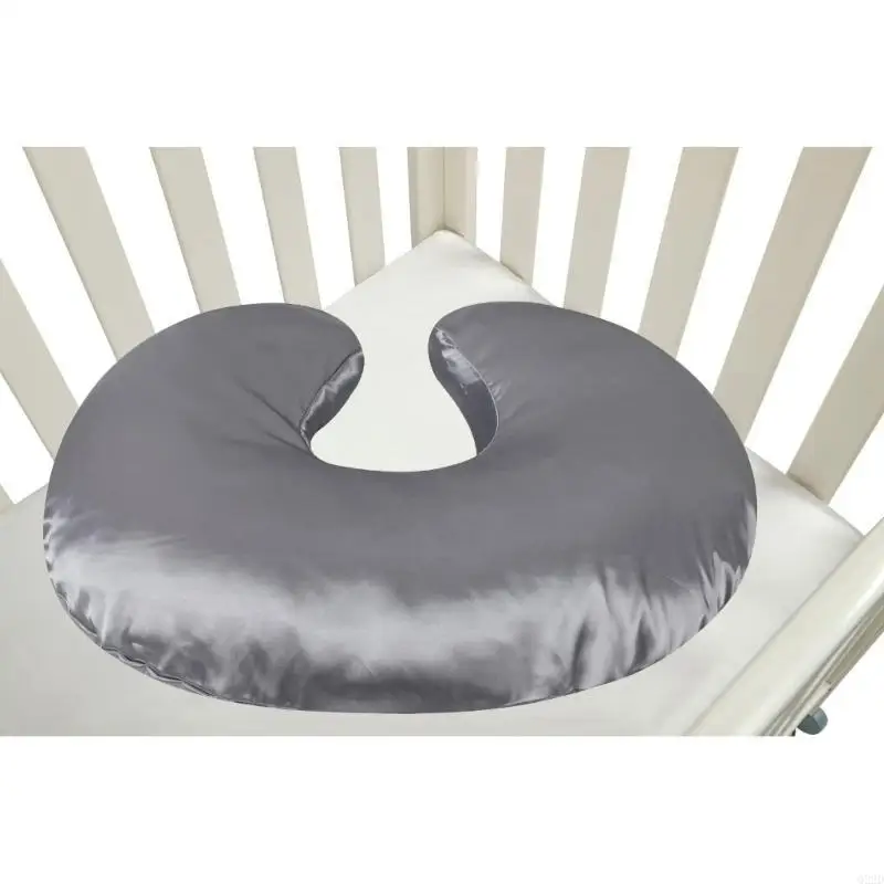 Q22D Baby Nursing Pillow Cover Newborn Maternity Breastfeeding Pillow Satin Slipcover