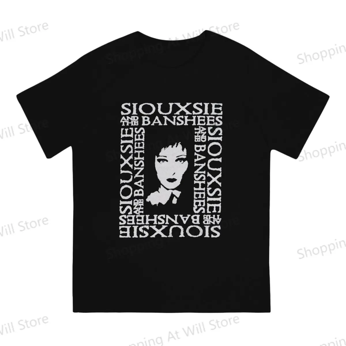 Tops 100% Cotton Leisure Sports  Siouxsie and the Banshees Men's and women's T-shirts   Tshirt Top