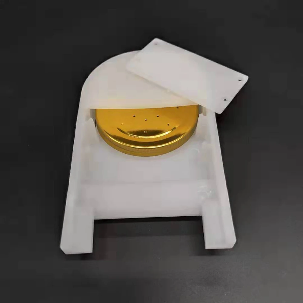 1PCS Honey Hive Entrance In  Jar Lid Bee Feeder Top Dispenser External  Suger Syrup Watering Waterer Beekeeping Tools Supplies