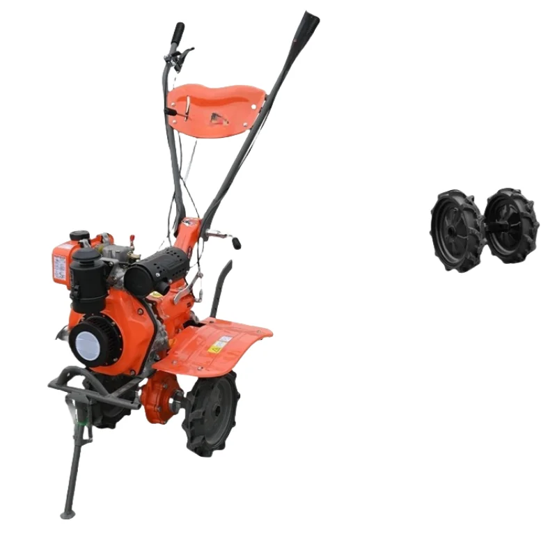Best Selling  Efficient Agricultural Small Portable Home High Horsepower diesel Engine Walking Tractor Cultivator