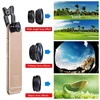 3in1 Fisheye Wide Angle Micro Camera Lens for iPhone Xiaomi Redmi 3in1 Zoom Fish Eye Len on Smartphone Lenses with Phone Clip 2