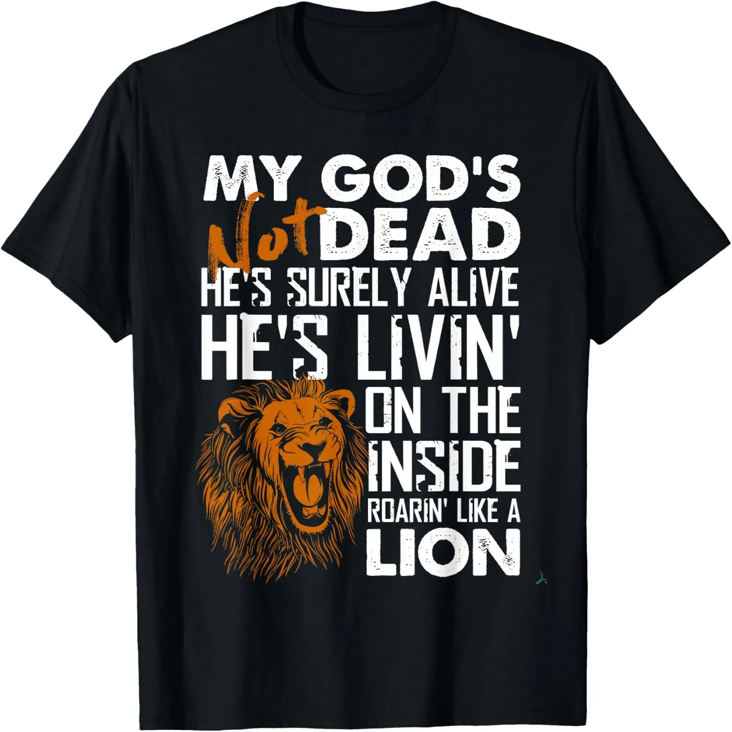 My God's Not Dead Lion Christian Christ Cross Faith T-Shirt T-Shirt