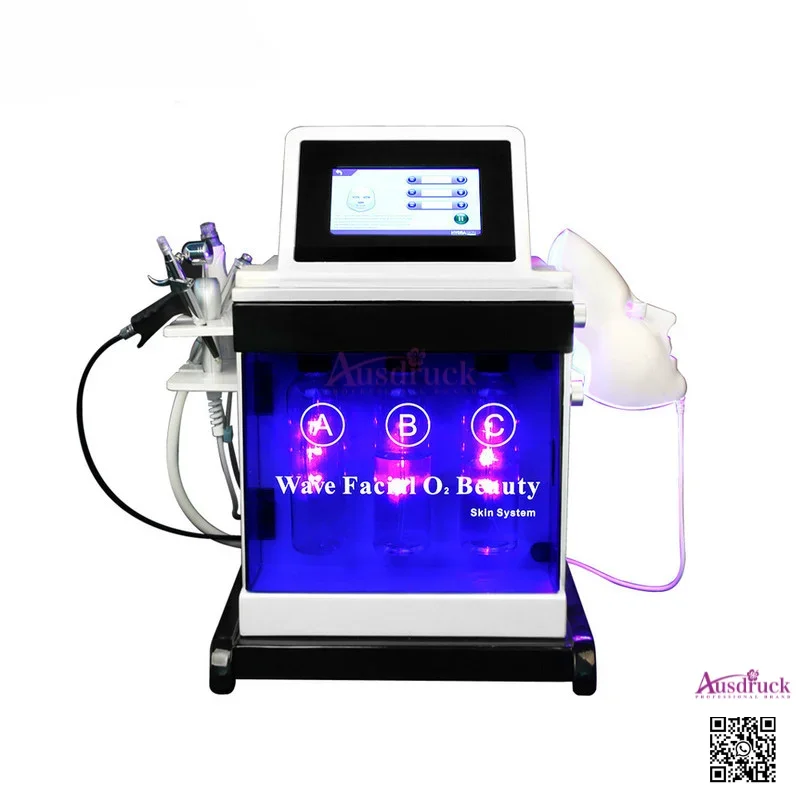 5-in-1 Hydra Diamond Dermabrasion Machine - Portable Face Cleansing System for Blackhead Removal and Skin Revival