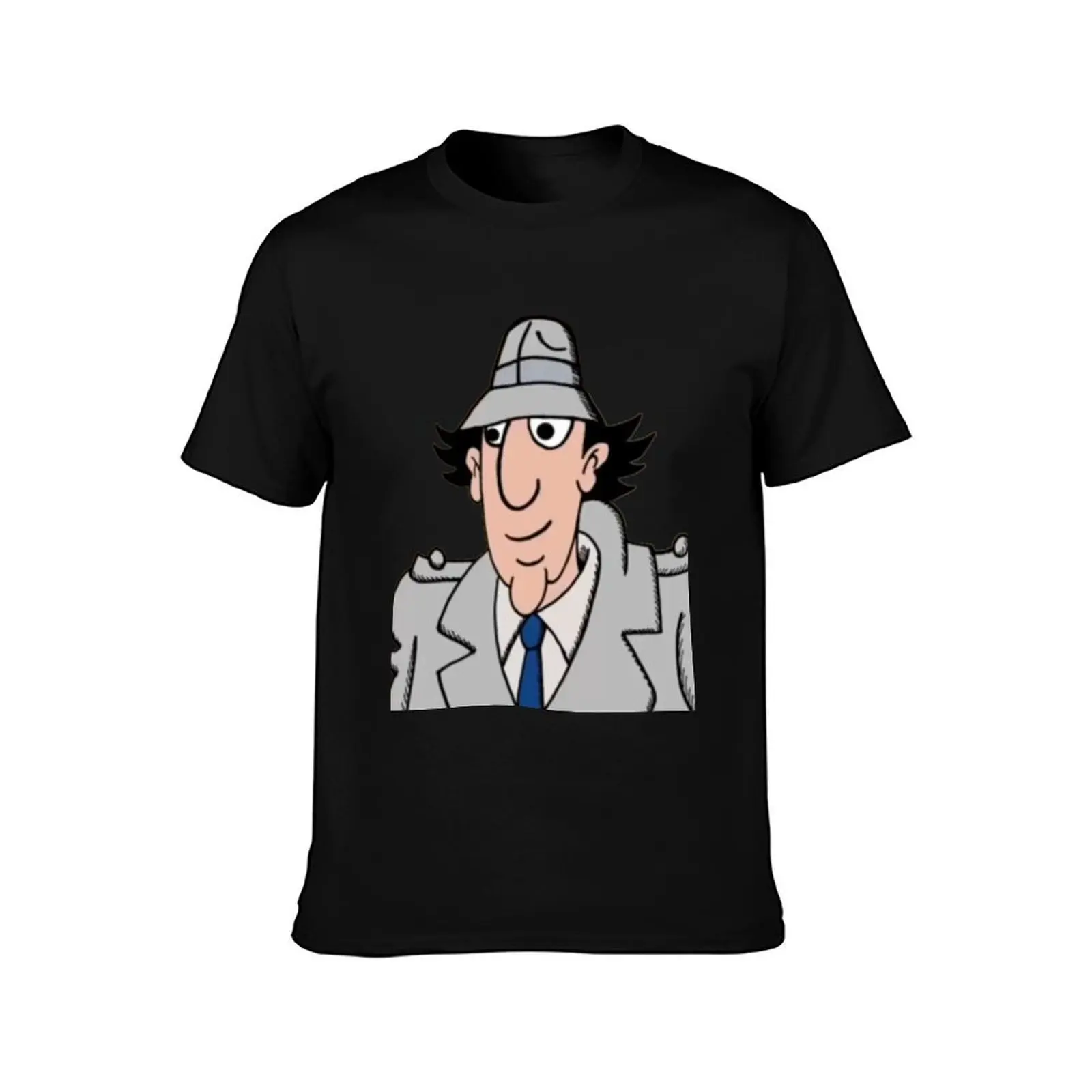 Inspector Gadget brown bricks T-Shirt Summer Casual Cotton Tee Oversized Streetwear Tops Vintage Graphic Print 100% Cotton