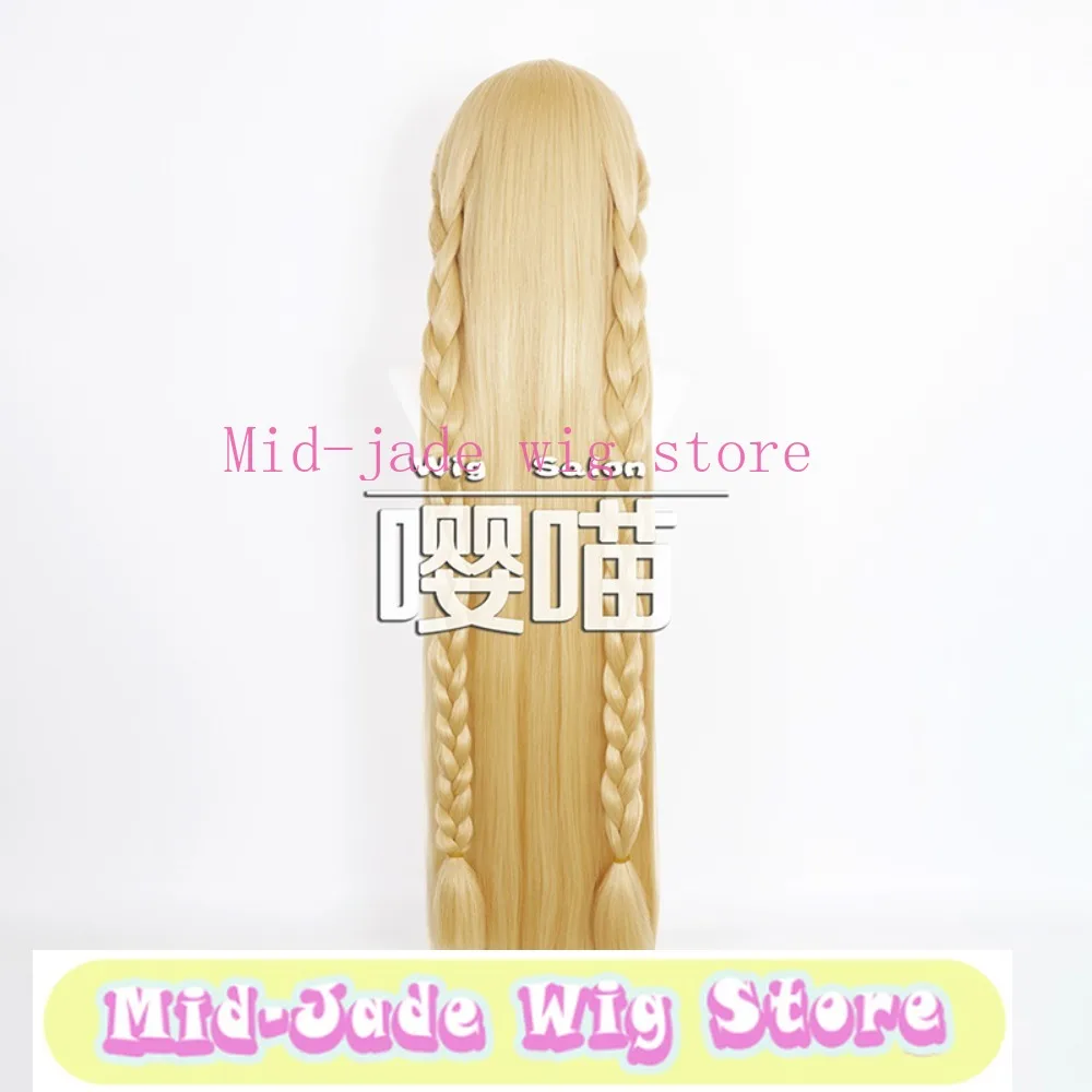 Anime Nome Cosplay Wig Realistic Scalp Double Braid Style Character Heat-resistant Fiber Wig Halloween Party Performance