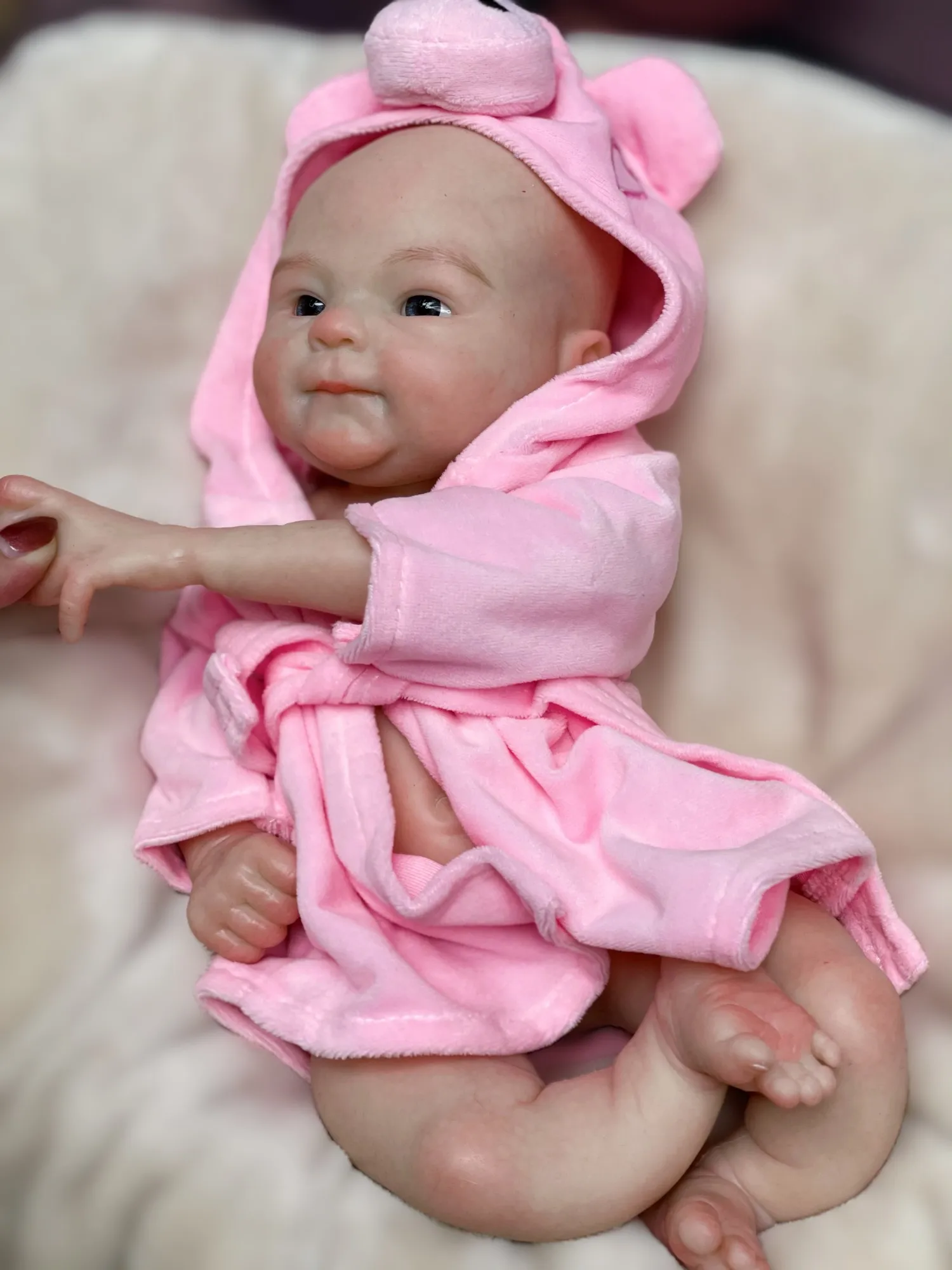 

16inch Waterproof Sweet Girl Bebe Open Mouth Handmade Full Body Soft Solid Silicone Reborn Baby Doll Reborn Corpo De Silicone