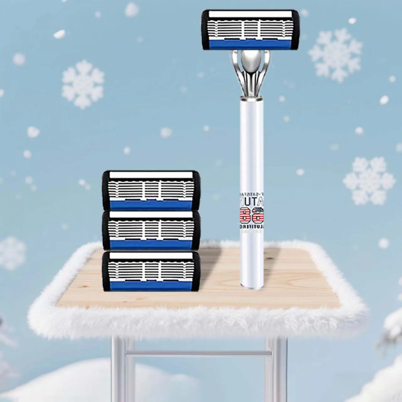 يتميز ماكينة الحلاقة الرجالية الجديدة بمقبضين مضادين للانزلاق و24 شفرة حادة للحلاقة غير المؤلمة. إنها الهدية المثالية للمهرجانات