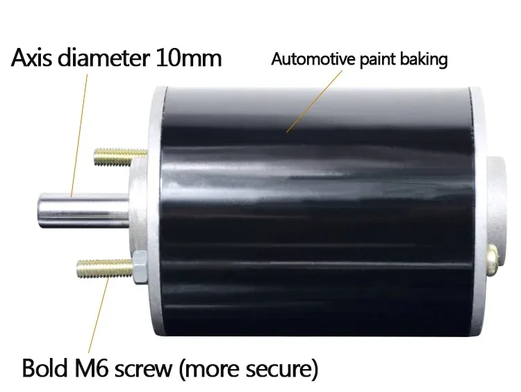 220V 120W 3800 RPM  DC Carbon Brush Motor with Dual Ball Bearing Spindle and Rectifier Bridge CW CCW