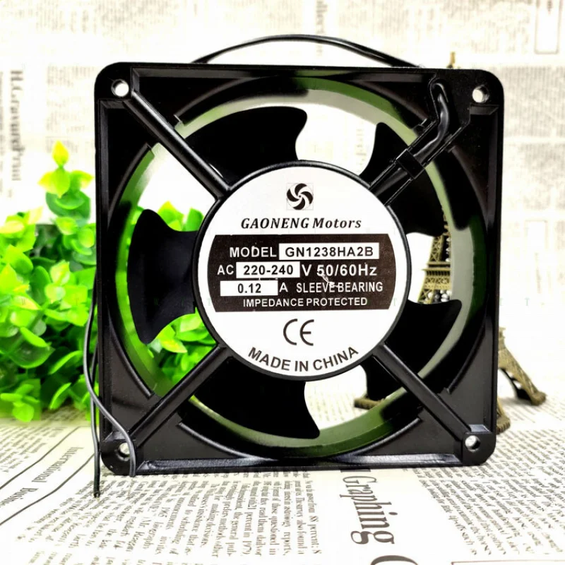 

H 1 pcs GAONENG GN1238HA2B 12038 220-240V 0.12A 12CM cabinet cooling fan