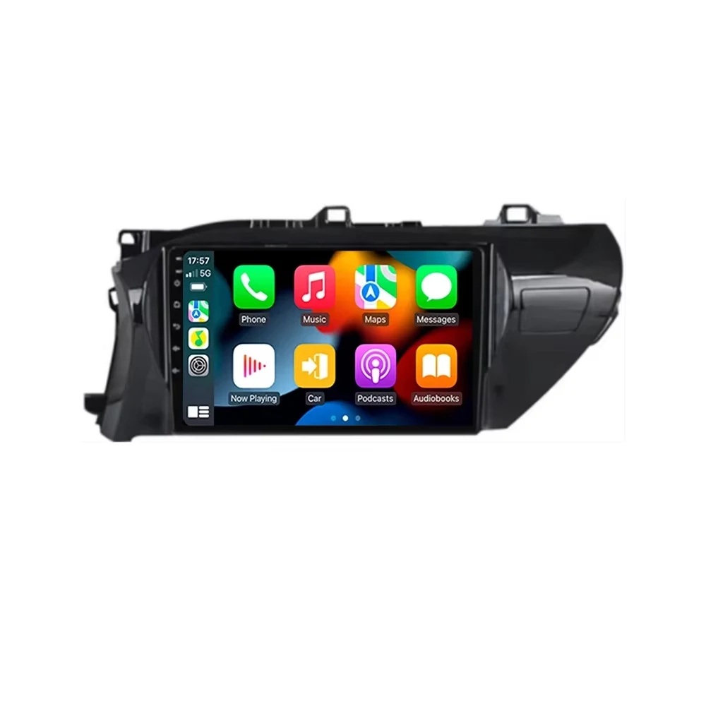 Android 16 Auto Carplay Car Radio Multimedia For Toyota Hilux Pick Up AN120 2015 - 2023 LHD Stereo Video Player GPS WIFI 4G DSP