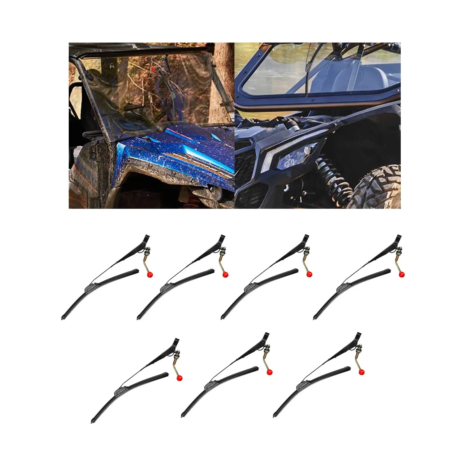 Hand Operated Manual Wiper Universal Metal Windshield Wiper Assembly High Quality Replacement for Automotive Glass Cleaning