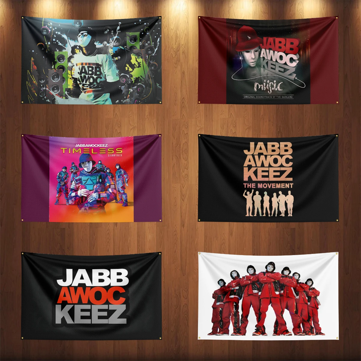 90x150 سنتيمتر خمر J-Jabbawockeezs الفرقة العلم البوليستر الطباعة الرقمية الرجعية راية للديكور #1