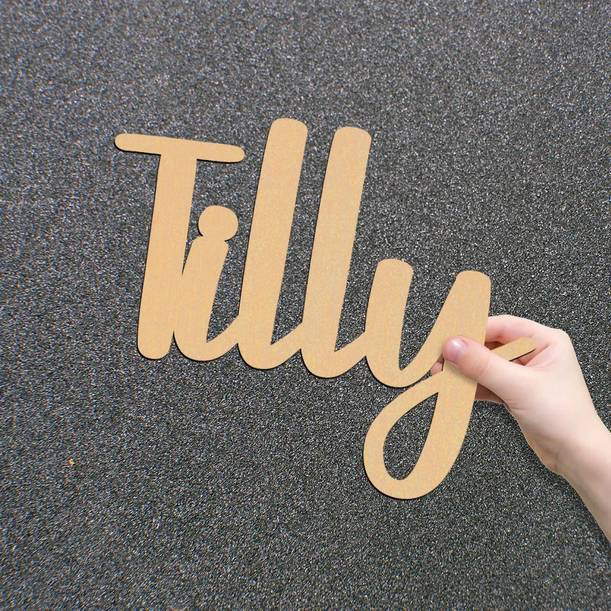 1pc Colorful Tilly example Custom Name Wooden Decor Wooden Plaque Wood Material Vertical Orientation Door Hanging Decor