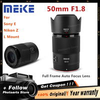 Meike 50mm f1.8 Full Frame Auto Focus Lens for Sony E / Nikon Z / L Mount Mirrorless Cameras 50/1.8 AF Lens