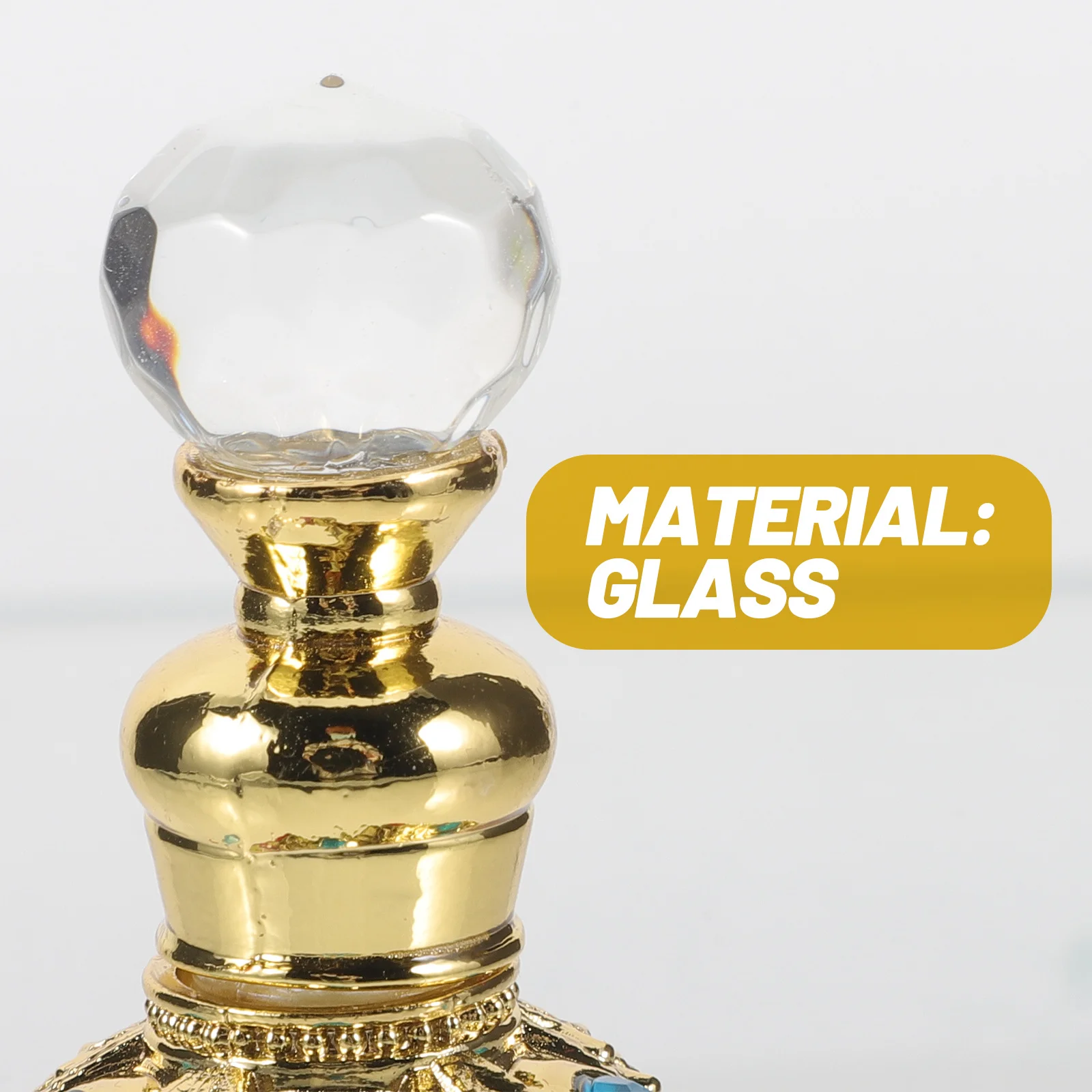 

Refillable 15ml Glass Perfume Bottle Elegant Design for Essential Oils Travel Size Vanity Dressing Table Decor