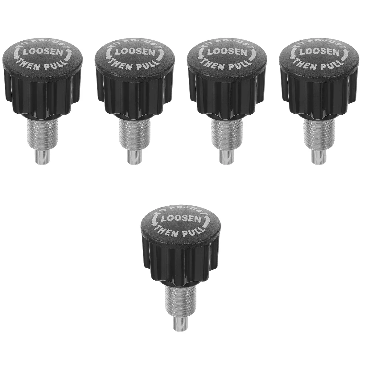 

5pcs 5 PCS Exercise Bike Pull Pin Spring Knob Replacement Adjustment ABS Fitness Part