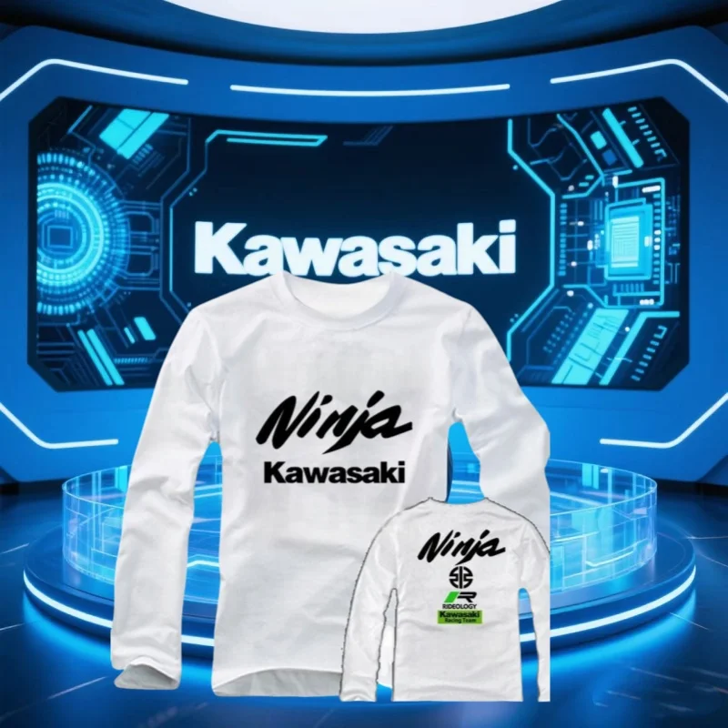

Kawasaki Summer Outdoor Sports Trendy Quick Drying Breathable Motorcycle Long Sleeved Thin Sport Comfortable Long Sleeved Shirt