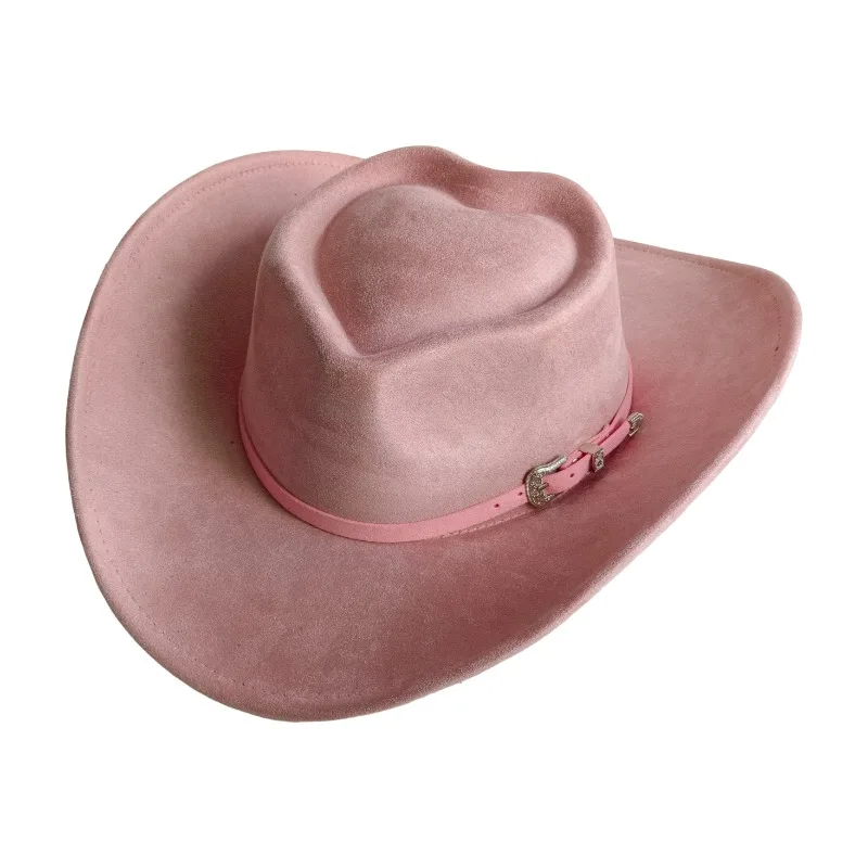 Vegan Suede Hat Cowboy Hat jazz panama hat 2026 unisex women's hat wide brim cowboy hat women's hat cowboy hat cap LOVE