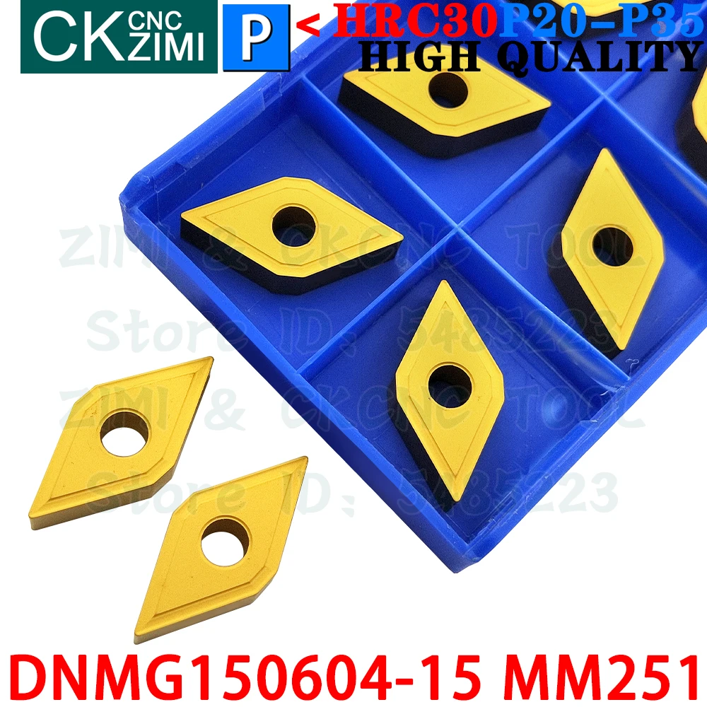 DNMG150604-15 MM251 DNMG 150604 15 MM251 كربيد الخارجية تحول إدراج أدوات DNMG150604 15 CNC مخرطة معدنية أدوات تقطيع DNMG1506 DNMG 1506