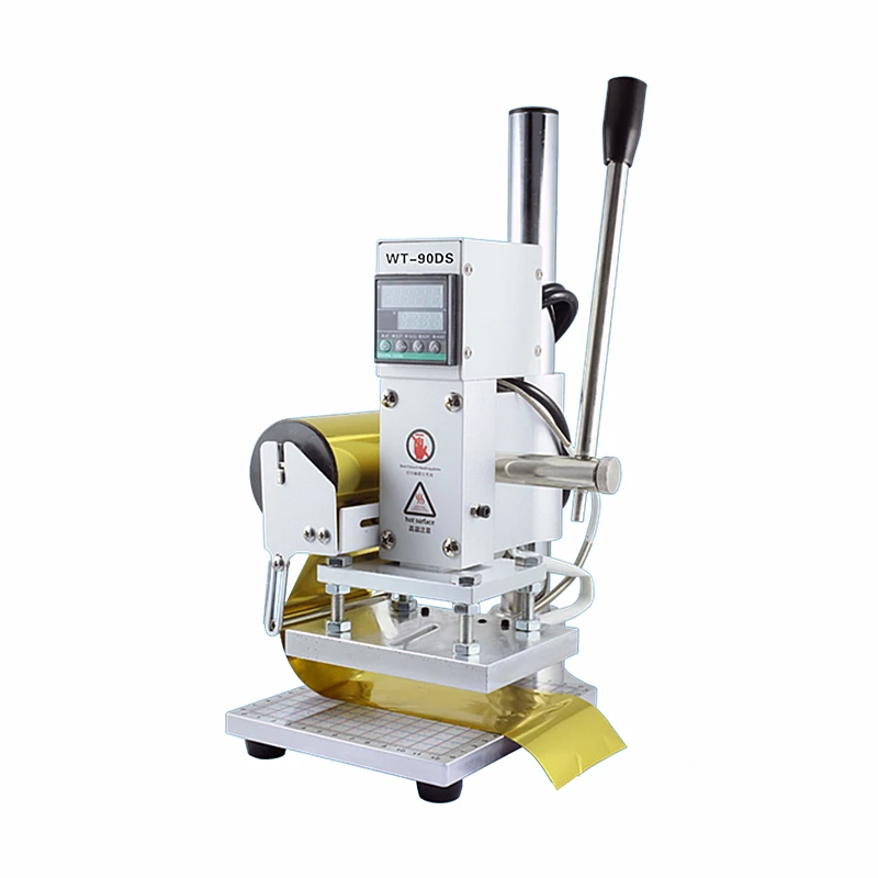 Manual Embossing Machine with Positioning Slider for PVC Leather, Hot Stamping Machine, Bronzing Machine, High Quality