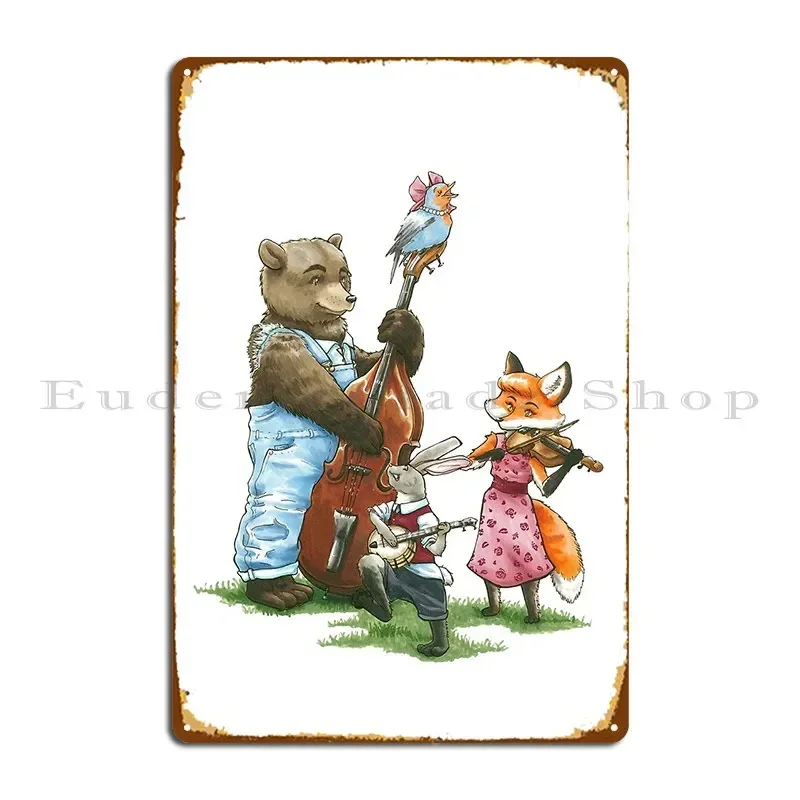 Bluegrass Friends Metal Plaque Poster Home Living Room Bar Custom Wall Tin Sign Poster