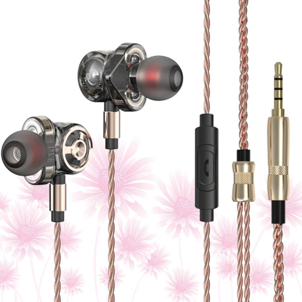 

In-ear Gaming Headsets Earphones Unit Earbud Braided Wire 3.5mm Earpiece Sport Headphones