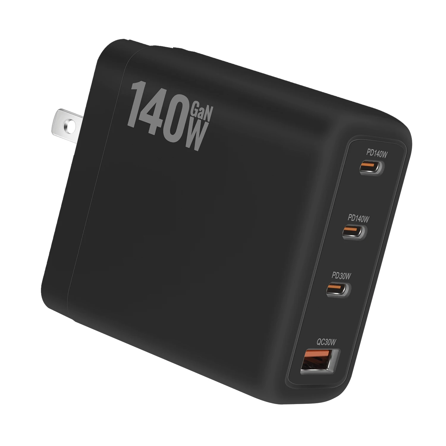 새로운 140W 멀티포트 GaN 충전기 PD3.1 3C1A 초고속 충전 헤드 휴대용 소형 모바일 폰용 사용 예시