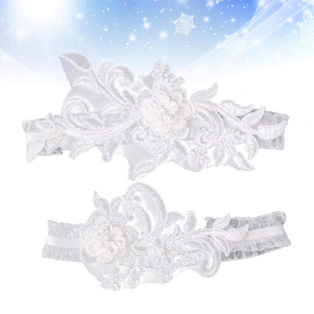 Jarretelles de mariée réglables pour ceinture de cuisse, 60Cm, 16-23 pouces, accessoire floral pour bal de promo, fête de mariage, 1 pièce