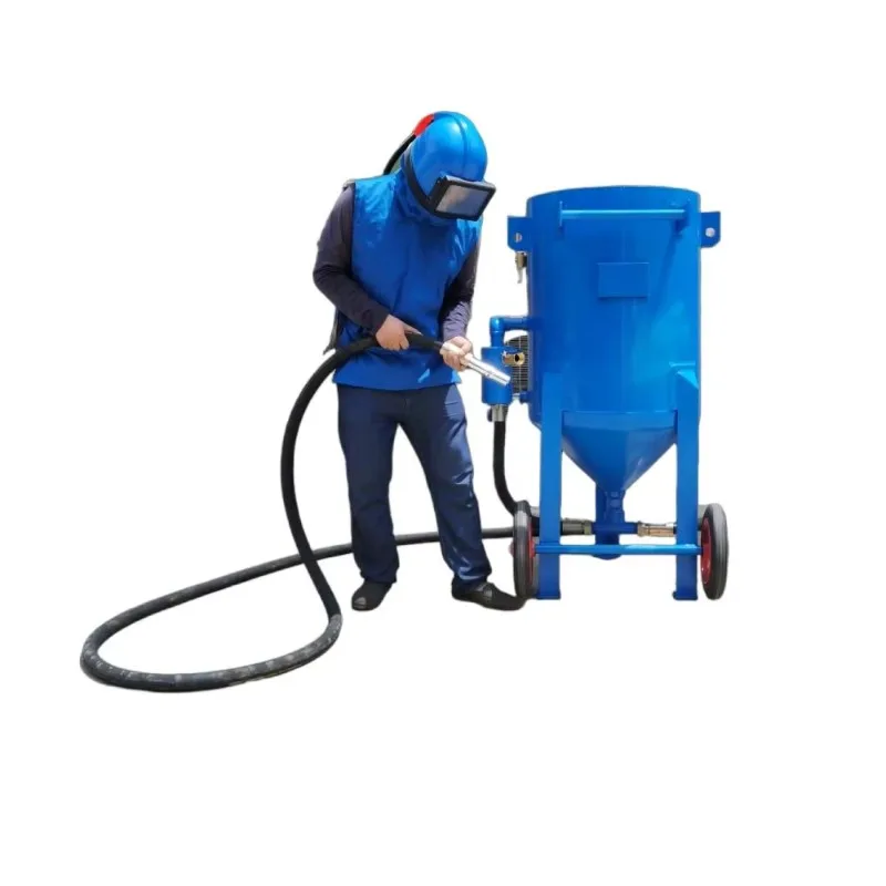Dry Portable Sandblaster Sand Blasting Machine Dustless for Aluminum Alloy Anodizing Pre-treatment  Part Deburring Customized