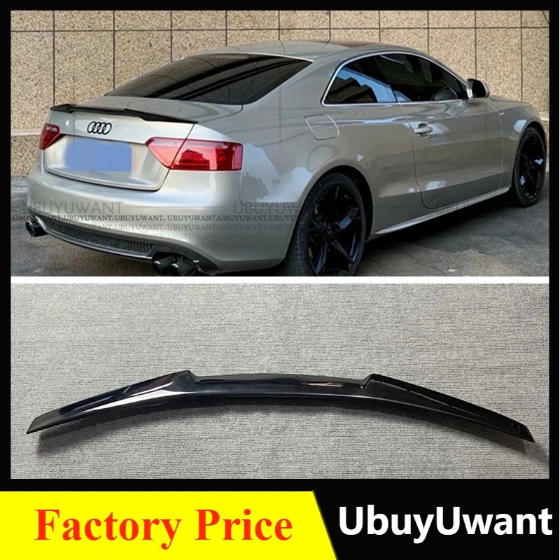 Für AUDI A5 Heckspoiler Coupe B8 4 Tür/2 Tür Carbon Faser Flügel 2008 2009 2010-2016 Sportback M4 Stil