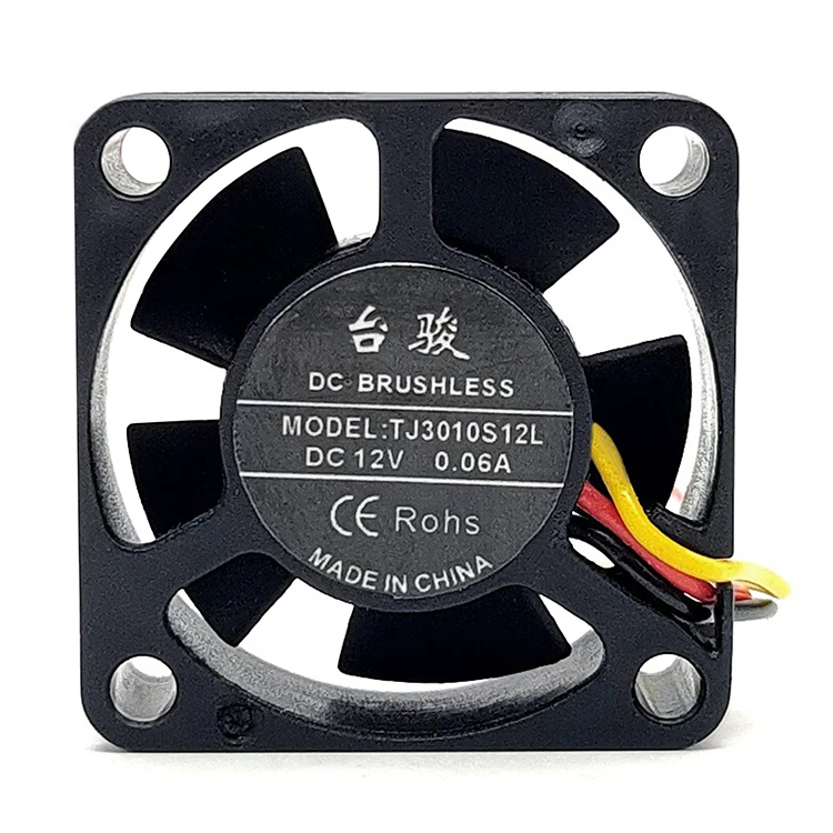 New For Taijun 3010 12V 3-Wire Hydraulic 30 * 30 * 10mm Graphics Card Router Mute Cooling Fan