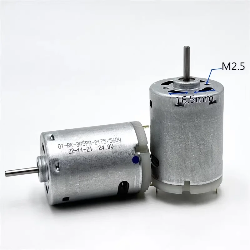 RS-385SA-2175 Motor DC 18V-36V 24V High Speed Micro Round 27.5mm 385 Electric Motor for Hot Gun Hair Dryer Vacuum Cleaner