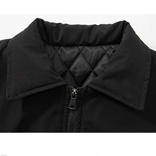2025 Autumn Winter Men Coat Thicken Warm Turn Down Collar Male Down Jacket Long Sleeve Loose Business Casual Man Outerwear