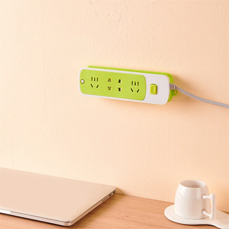 Hot Sale Powerful Traceless Wall-Mounted Sticker Plug Fixer Home Self-Adhesive Socket Cable Wire Organizer Seamless Strip Holder