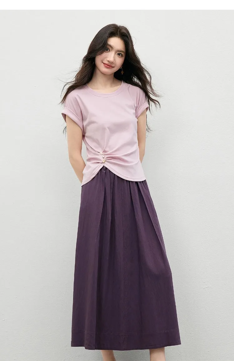 SENTUBILA Damen 2-teiliges Outfit 2026 Sommeranzug Damen Lässiges Ärmelloses Oberteil mit Elastischem Bund A-Linien-Rock Set 162ZF6133 – Detail 20