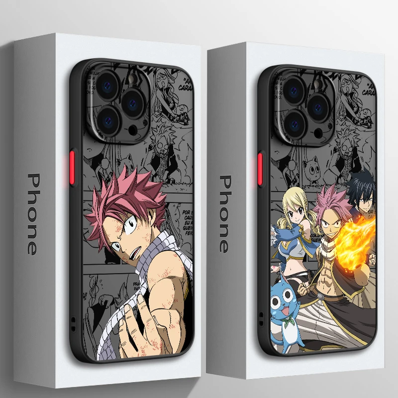 Чехол для телефона Сказочный хвост Natsu для Apple iPhone 15 14 13 12 11 XS Mini Pro Max 8 XR X Матовый Прозрачный