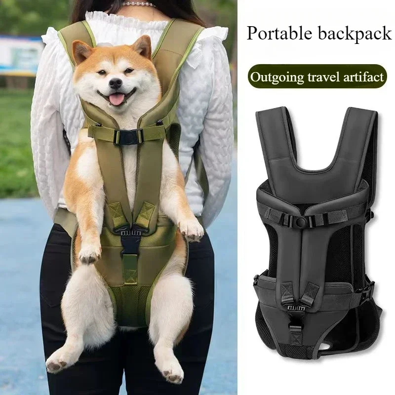 Chest Pet Bag Wrapping Large Dog Backpack, Convenient to Carry when going out, New Product