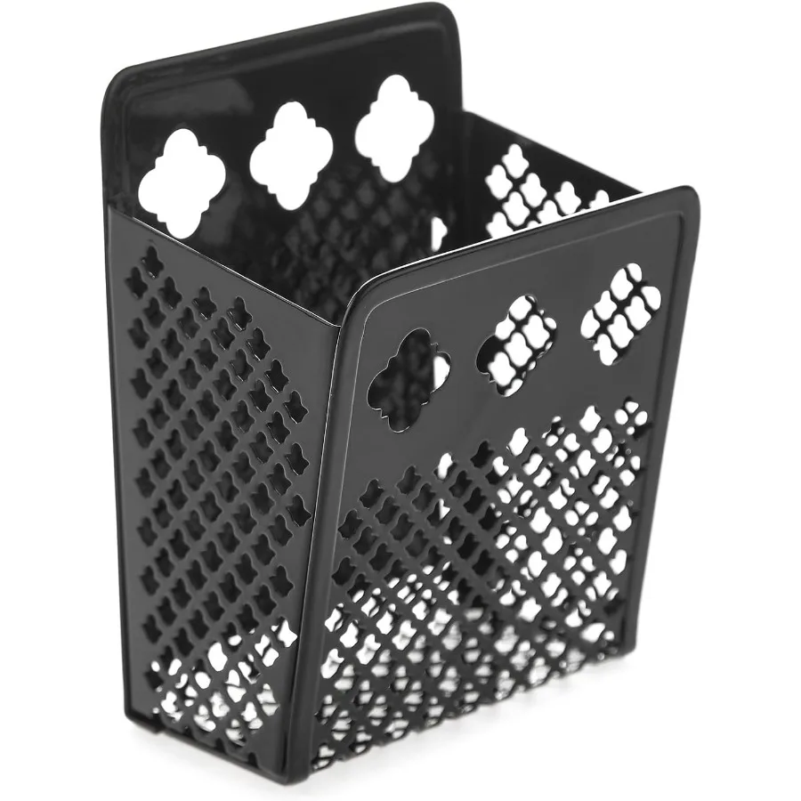 حامل القلم المغناطيسي شبكة معدنية مغناطيس قوي الجاف محو علامة حامل قشر المنظم العناصر الصغيرة سلة للثلاجة Whitebo #5