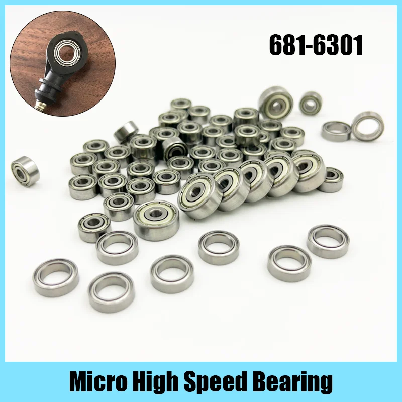 Miniature High Carbon Steel Bearing Ball Bearing 608ZZ 623ZZ 626ZZ 687ZZ 607zz Deep Groove Bearing Skateboard Scooter 3D Printer