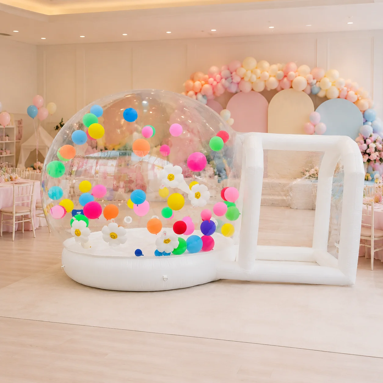Inflatable trampoline bubble house camping family activities transparent bubble trampoline party celebration amusement equipment
