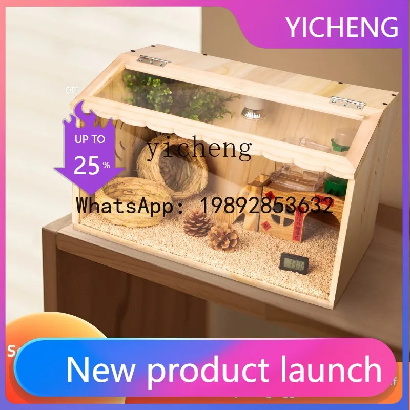 

Solid Wood Quail Chicken Pet Breeding Box Full Set Landscaping Breeding Reptile Pet Thermostat Box