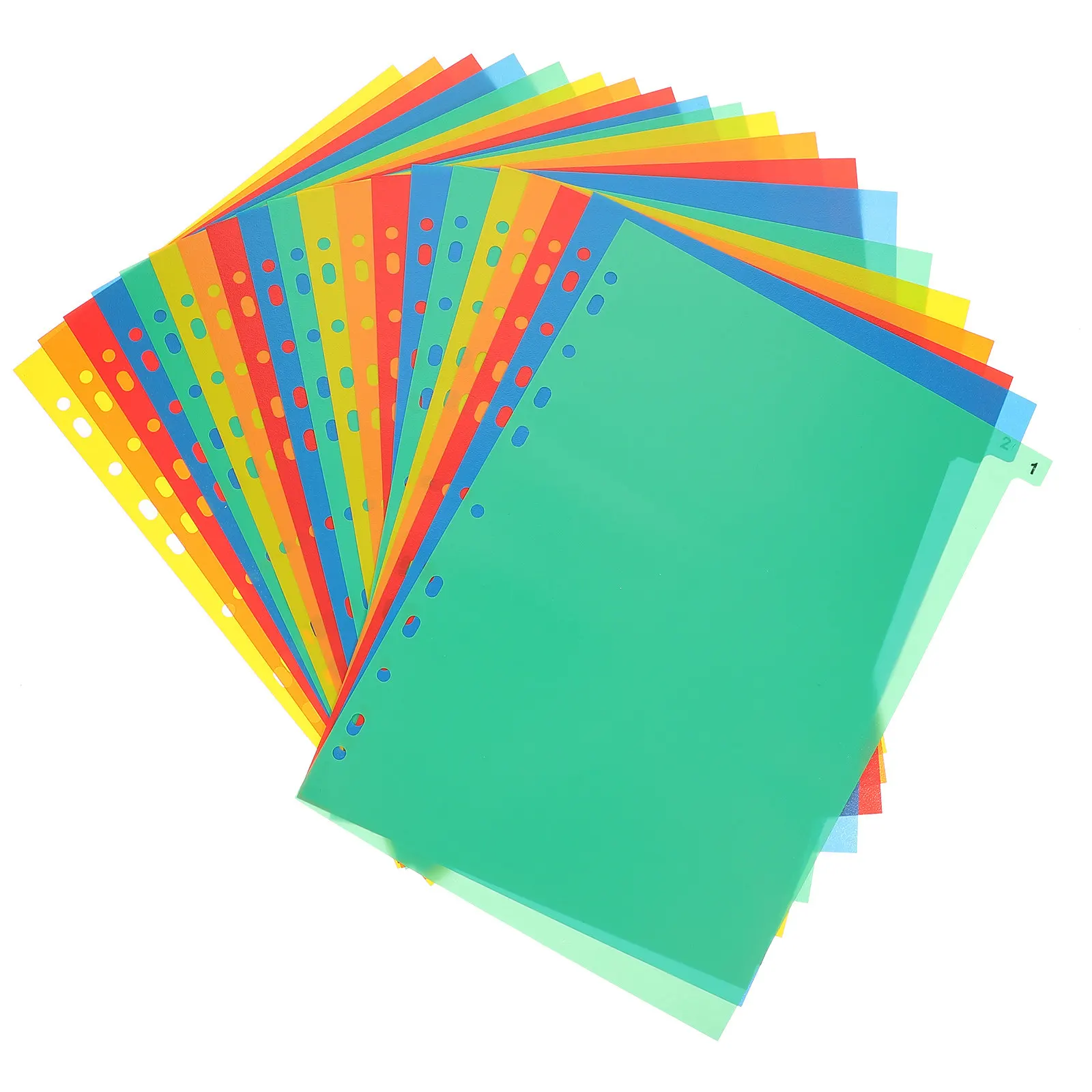 

20 Sheets Loose-Leaf Organizer Index Cards Punched Refill Paper for Diary Travel Business Creative Writing School
