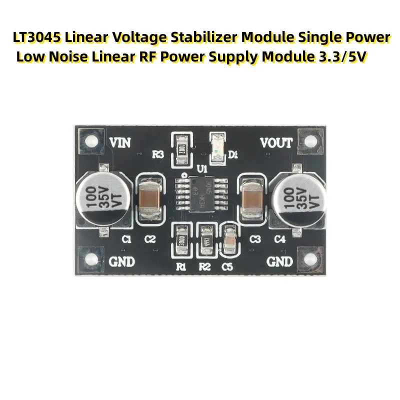 LT3045 Linear Voltage Stabilizer Module Single Power Low Noise Linear RF Power Supply Module 3.3/5V