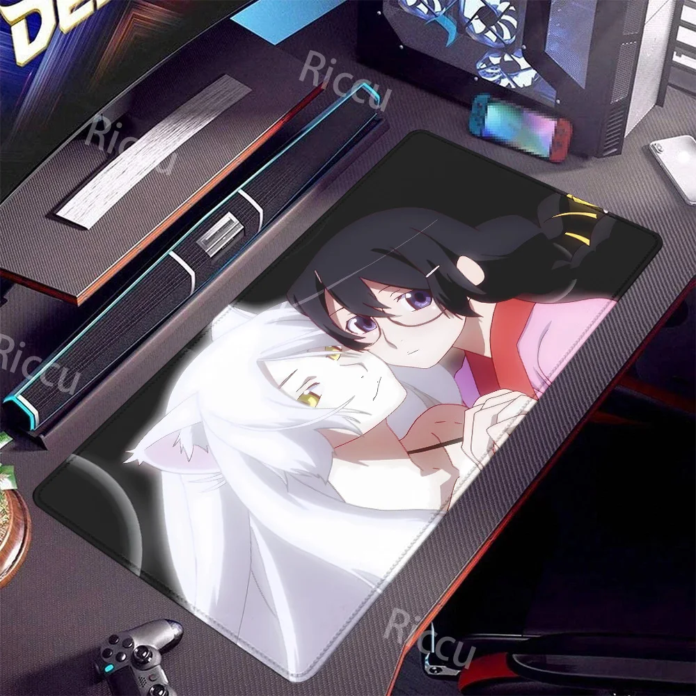 

Anime Nekomonogatari Mouse Pad Large Rubber Tablepad PC Game Mousepad Laptop Desk Pad XXL Non-slip Computer Keyboard Mouse Mat