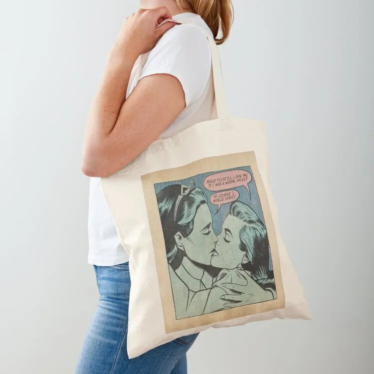 

Would you still love me if I was a worm Tote Bag Shopper bag hand bag ladies custom fabric for beach