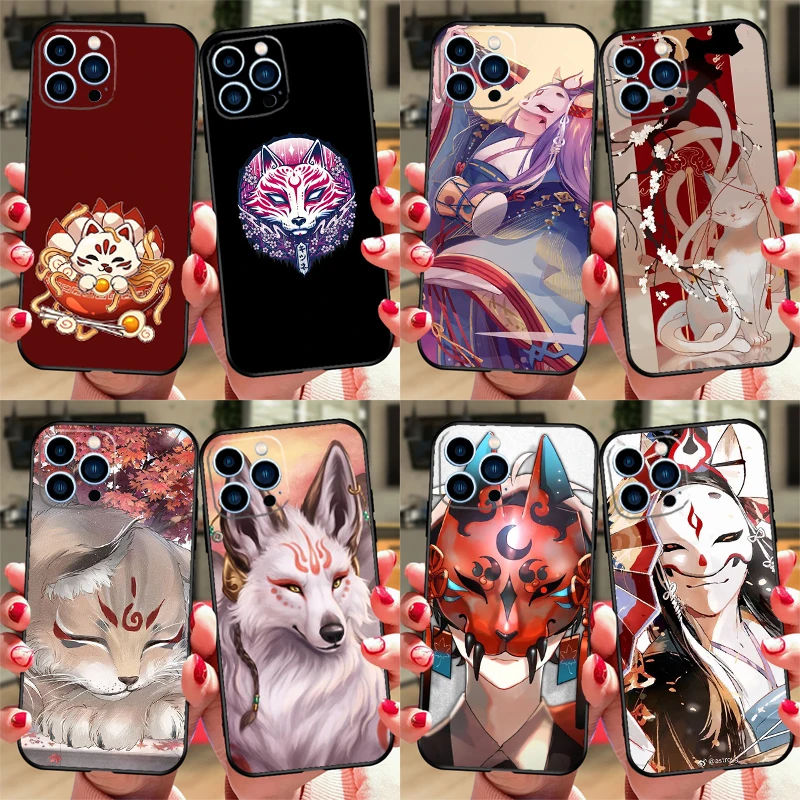 Kitsune Fox Japanese Art Case For Honor Magic 7 5 6 8 Pro 70 90 Lite X9d X9c X9b X9a X8c Win RT 200 400 600 Pro Cover