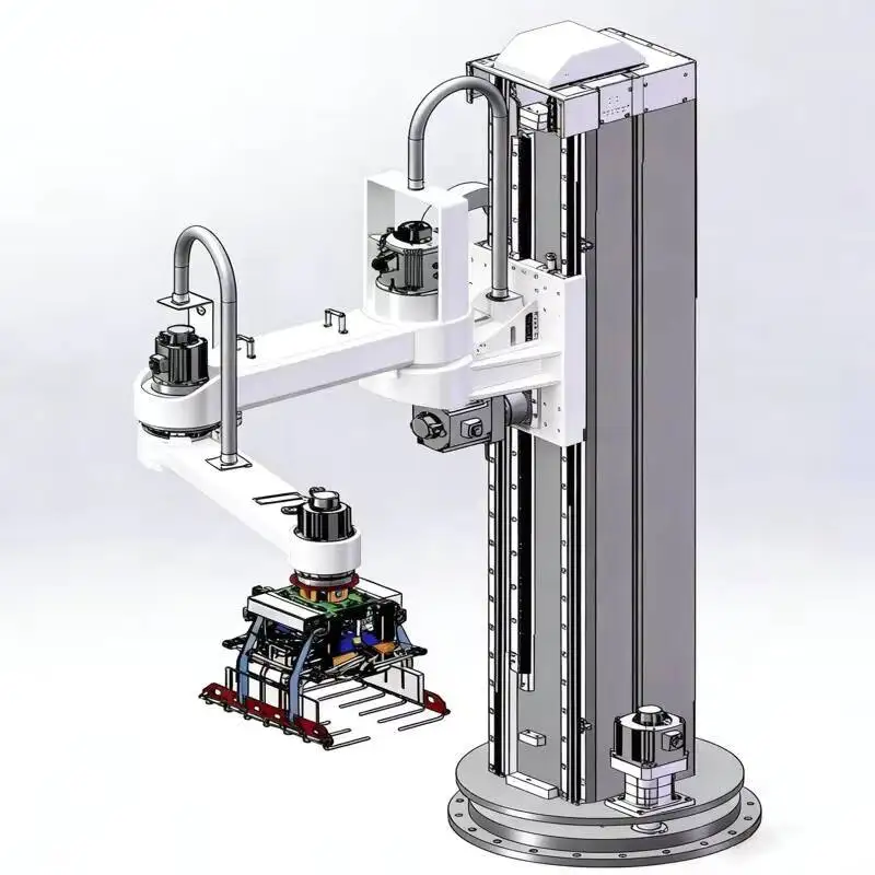 Single Column Arm Robot System Fully-Automatic High Efficiency Palletizer for Pouch Case Carton Food Beverage Recycled Plastic