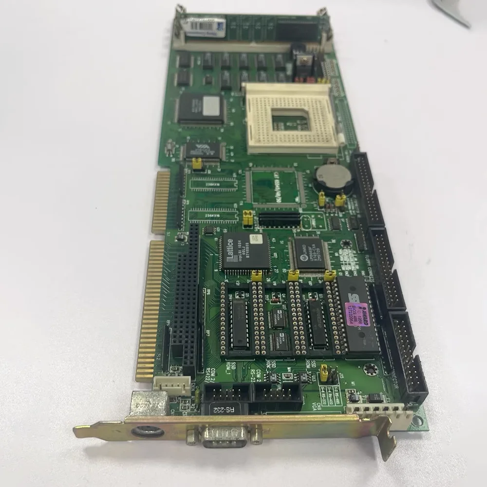 PCA-6148 Rev.A101-1 Industrial Control Motherboard. ISA bus. Supports 386 processor.