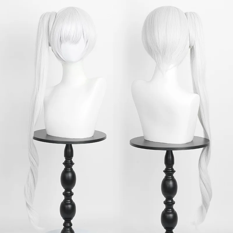 

Long Ponytail Synthetic Hair Wig Natural Scalp Top Cosplay Costume Heat Resistant Fiber for Women Party